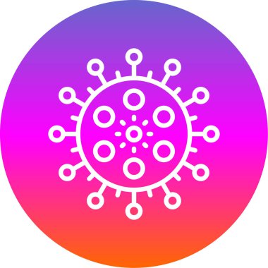 Corona virüs simgesi vektör illüstrasyonu