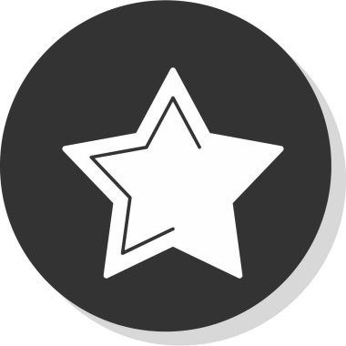 yıldız simgesi vektör illüstrasyonu 