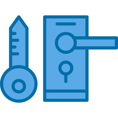 Anahtar simgesi vektör illüstrasyonu