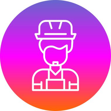 Şapka takan bir adamın vektör çizimi