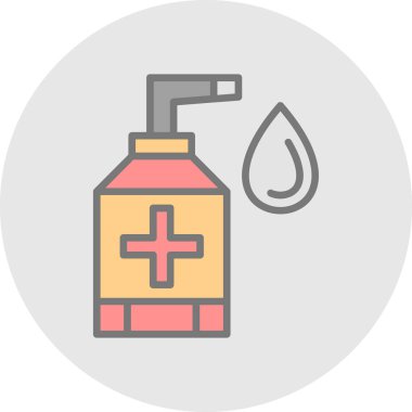 sanitizer bottle vector icon