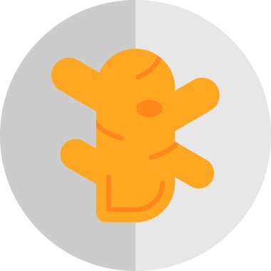 Zencefil kök simgesinin vektör illüstrasyonu 