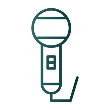 mikrofon simgesi vektör illüstrasyonu