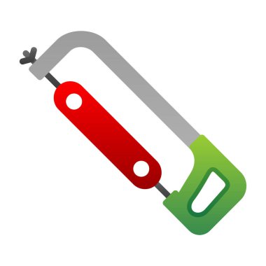 Düz Demir Testere aracı vektör illüstrasyonu