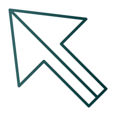 Ok. Pointer web simgesi basit illüstrasyon 