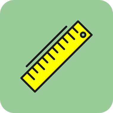ruler icon, vector illustration simple design