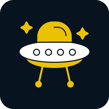 Uzaylı. Web simgesi basit illüstrasyon 