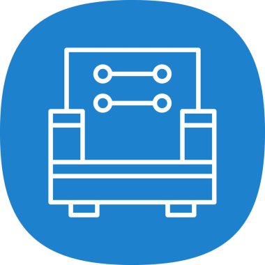 Mobilya simgesinin vektör illüstrasyonu