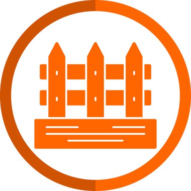 Çit. Web basit illüstrasyonu