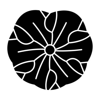 çiçek simgesi, basit vektör illüstrasyonu