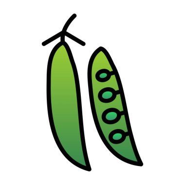 Bezelye. Web simgesi basit illüstrasyon           