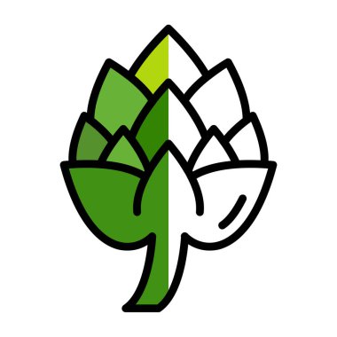 Enginar mı? Web simgesi basit illüstrasyon