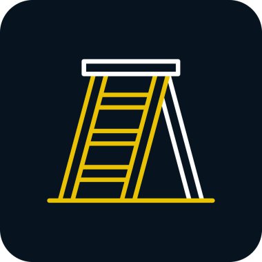 merdiven simgesi, vektör illüstrasyonu basit tasarım