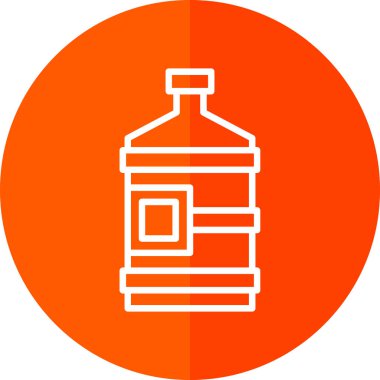 Su şişesi ikonu. özet çizimi 