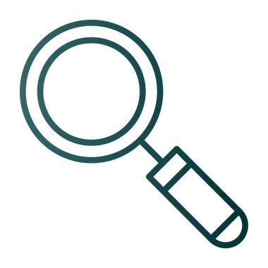 Büyütme cam simgesi vektör illüstrasyonu 