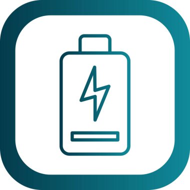 Soyut arkaplanda pil simgesi izole edildi