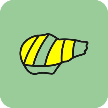 Izgara domuz ağı simgesi, vektör illüstrasyonu