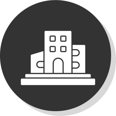 modern yapı web simgesi, vektör illüstrasyonu