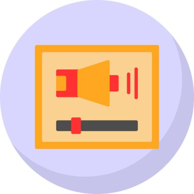 ses düz vektör simgesi