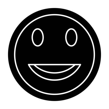 Moda tarzı ve vektör illüstrasyonunda emoji simgesi