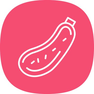 Kabak çorbası. Web simgesi basit illüstrasyon