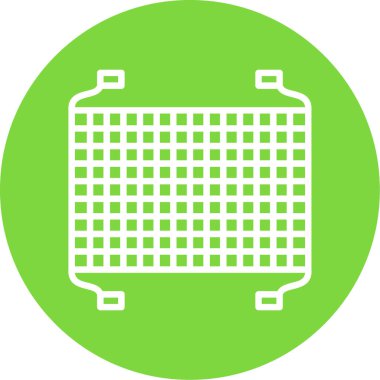 Balık ağı ağ ikonu vektör illüstrasyonu