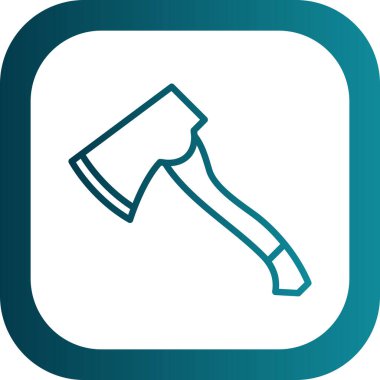 Balta simgesi, çizgi film tarzı. vektör illüstrasyonu                 