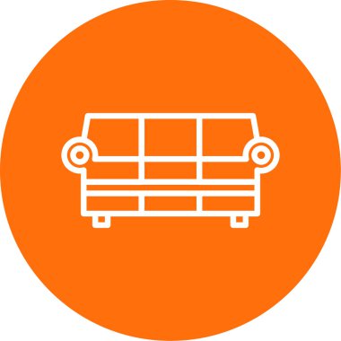 kanepe ikonu vektör illüstrasyonu