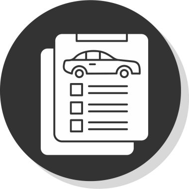 belge simgesi, vektör illüstrasyonu basit tasarım