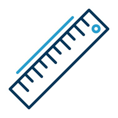 ruler icon, vector illustration simple design