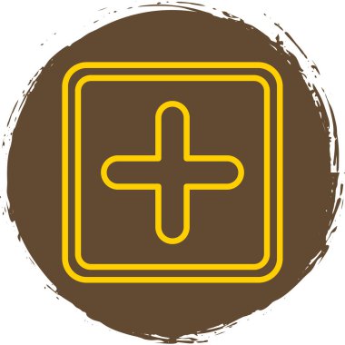 Artı işaret simgesi, vektör illüstrasyonu