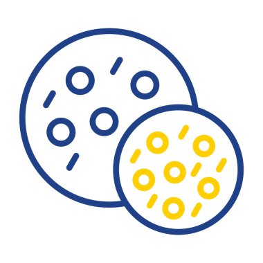 Vektör illüstrasyonu, Çerez simgesi element arkaplanı            