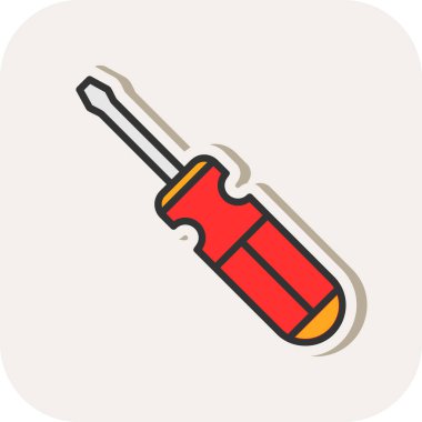 tornavida aracı simge vektör illüstrasyon tasarımı