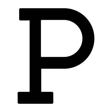 Alfabe harfleri, düz baş harfler, vektör.