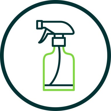 sprey şişe kutsal kişilerin resmi, vektör çizim