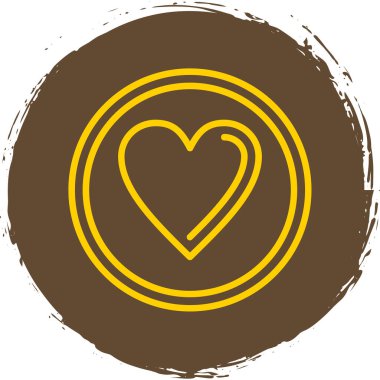 kalp ağı simgesi, vektör illüstrasyonu 