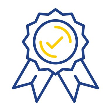 Rozet. Web simgesi basit illüstrasyon