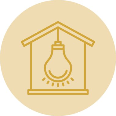 Ampul simgesi web basit illüstrasyon