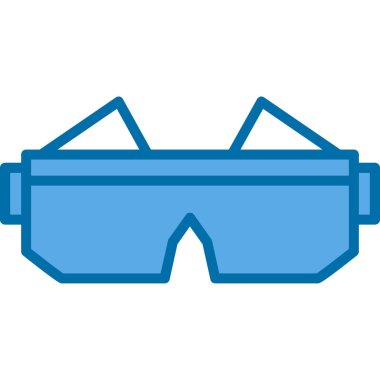 Gözlük. Web simgesi basit illüstrasyon 