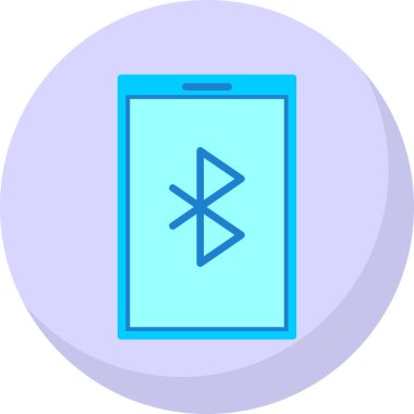 Bluetooth Web simgesi basit illüstrasyon 
