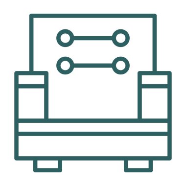 Yazıcı simgesi vektör illüstrasyonu