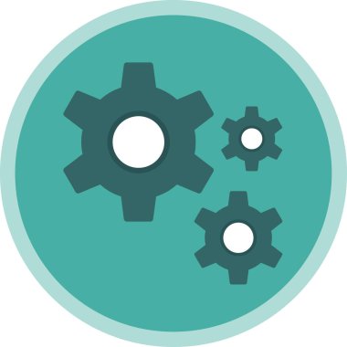 Gears'ı satırı vektör simgesi 