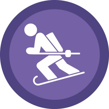 kış sporu ekipmanları simgesi