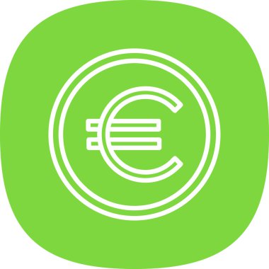 Euro simgesi vektör çizim