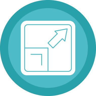 Yön oku, illüstrasyon, vektör, beyaz arkaplanda.