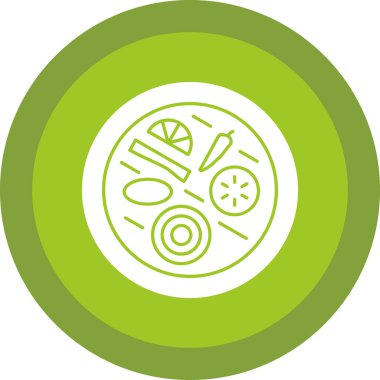 Gıda simgesinin vektör illüstrasyonu