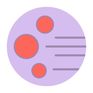 gezegen simgesi, vektör illüstrasyonu basit tasarım