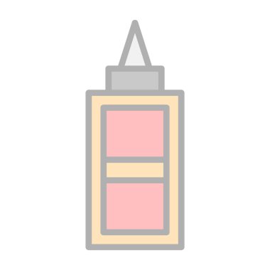 Düzeltme sıvısı. Web simgesi basit illüstrasyon