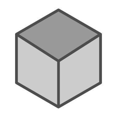 3 boyutlu küp simgesi, izometrik biçim