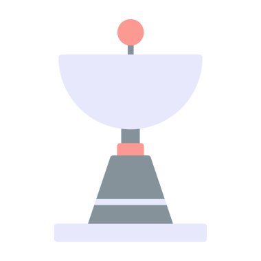 uydu anten simgesi, vektör illüstrasyonu basit tasarım